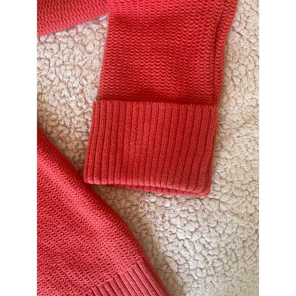 MAX STUDIO Women's XS Red Long Sleeve Cotton Blend Knit Pullover Top Crew Neck - Picture 3 of 6